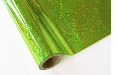 IColor Hot Stamping Foil - Rollo de Glitter Verde 12.5 pulgadas x 20 pies (318 mm x 6.1 m)