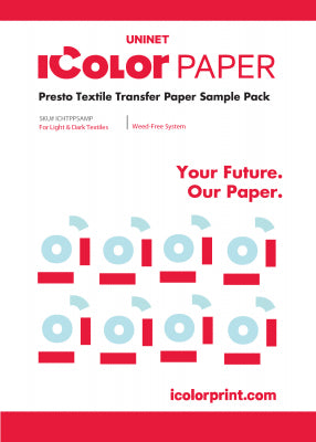 IColor™ Presto! Kit de papel de muestra para textiles