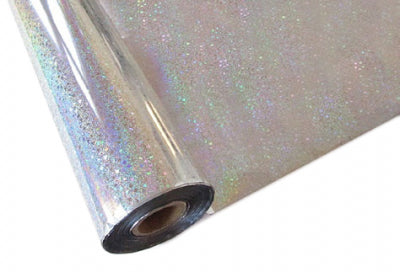 IColor Hot Stamping Foil - Silver Glitter 12.5in x 20' (318mm x 6.1m) Roll